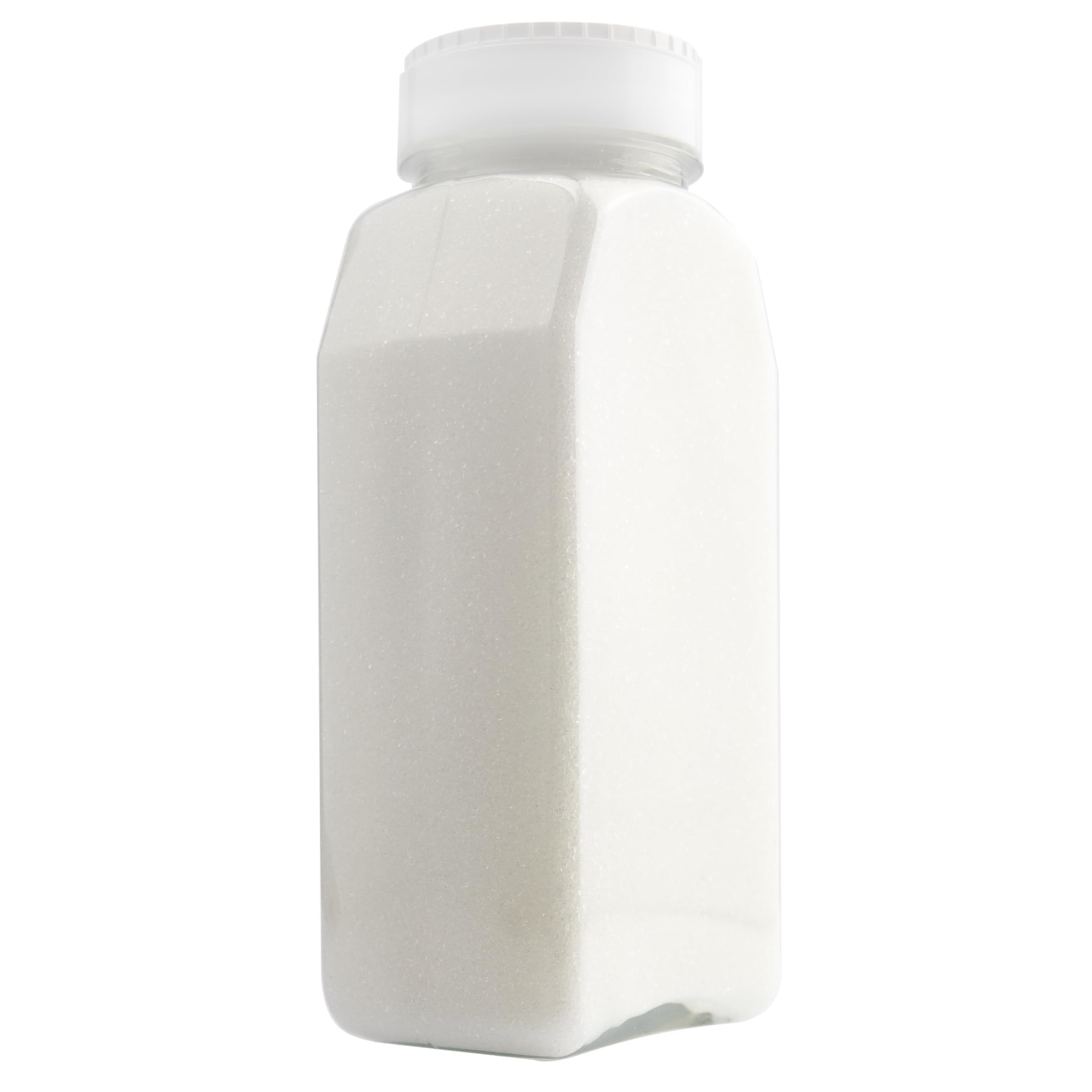 Cake Mate 33oz white sanding sugar jar ready for decorating sparkle