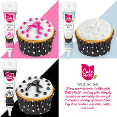 Cake Mate green gel for vivid designs on cookies and cakes.
