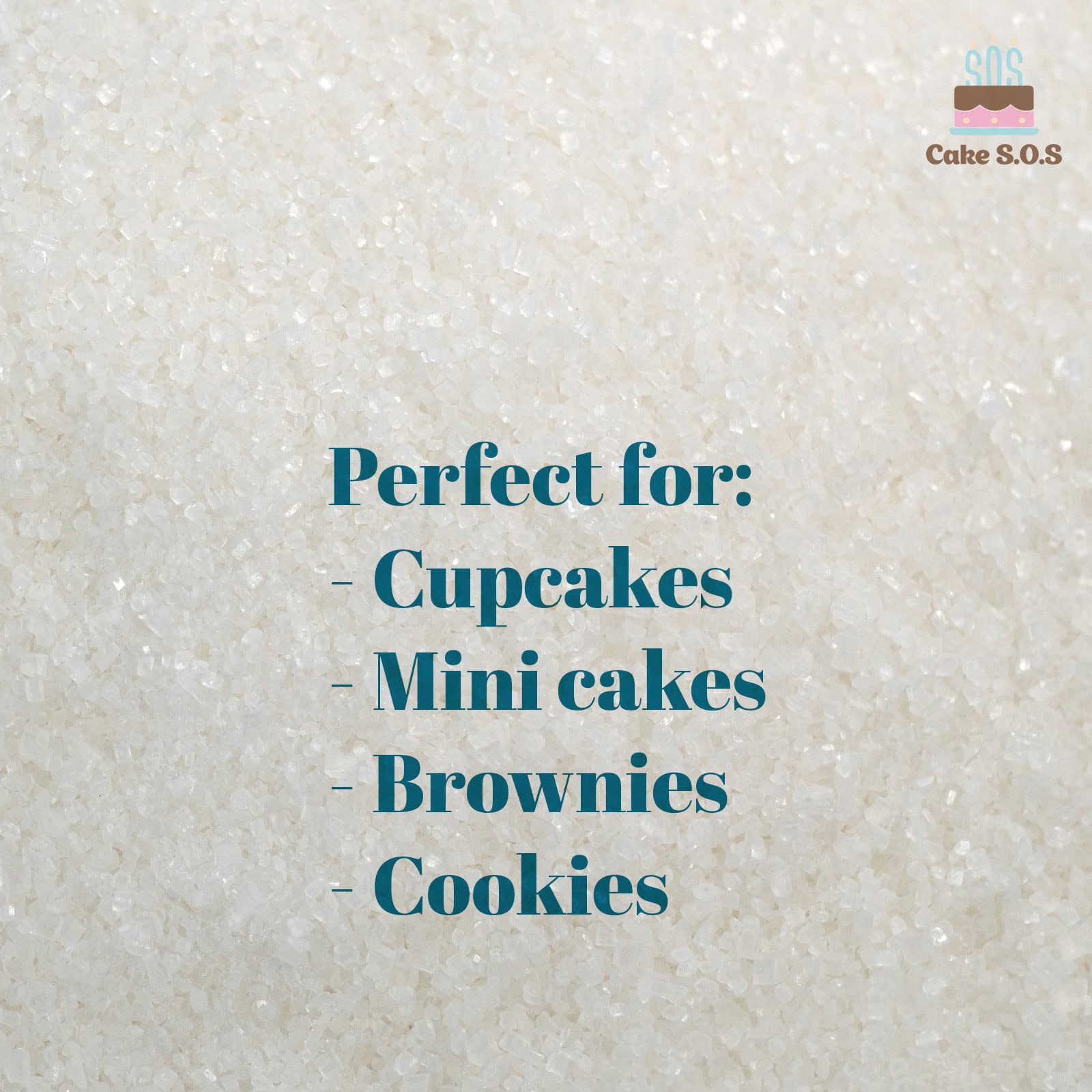 Cake S.O.S sanding sugar on donuts creates glittering topping and color.