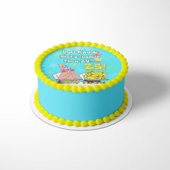 Cakecery Whats Funnier Than 24/25 edible cake topper enhances birthday desserts
