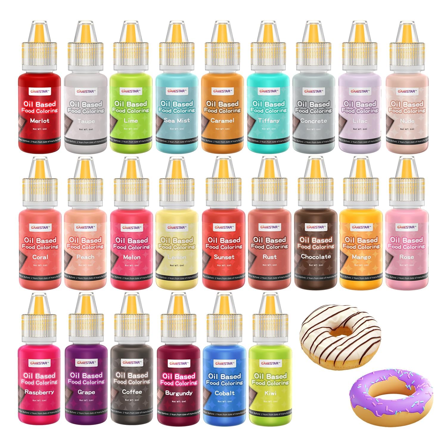 CAKESTAR oil-based coloring set for vibrant chocolates and candy melts