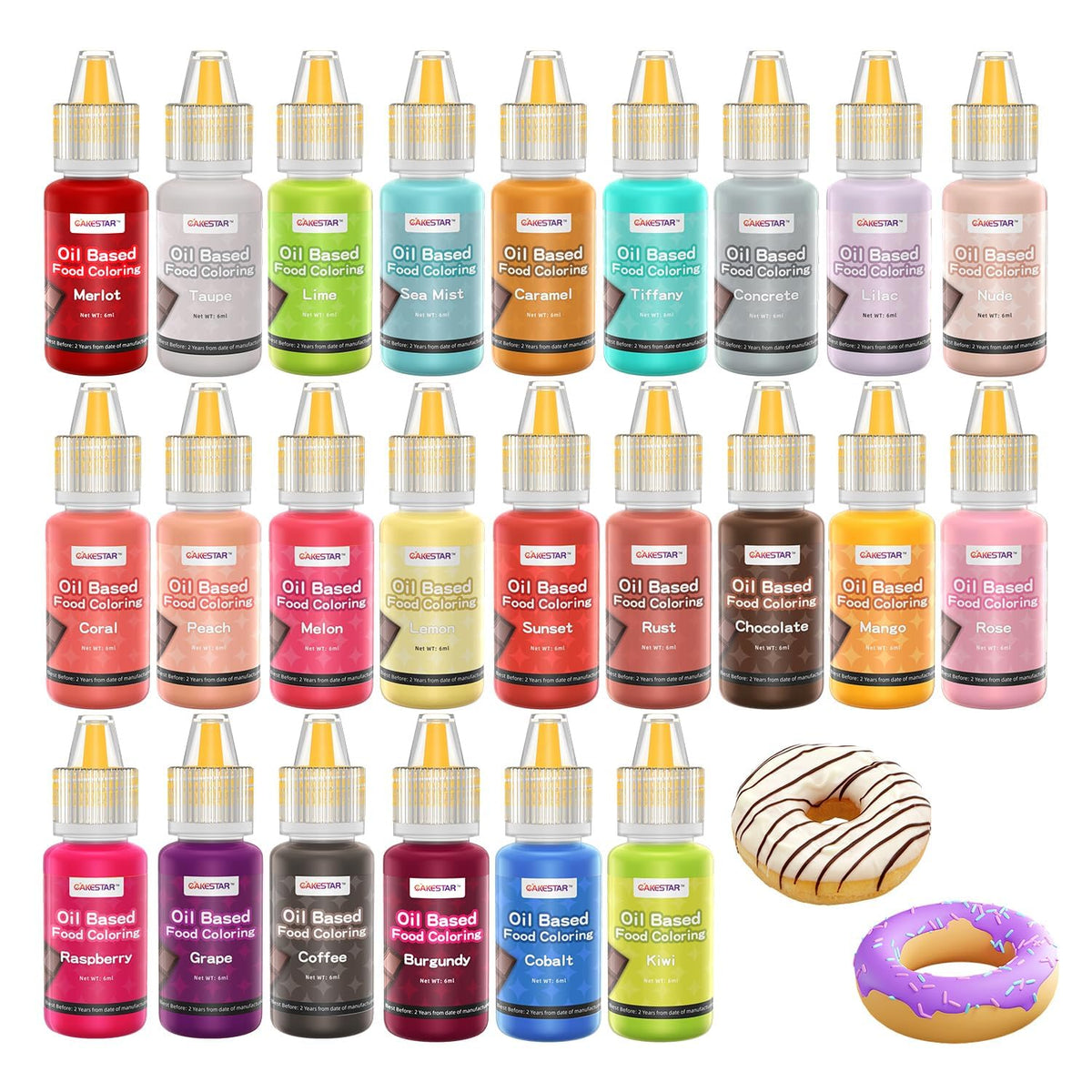 CAKESTAR oil-based coloring set for vibrant chocolates and candy melts