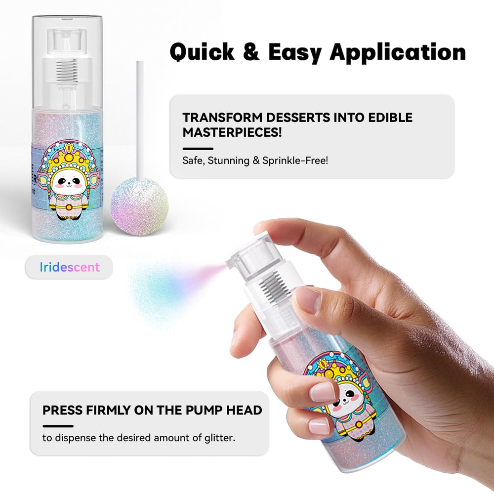 CAKESTAR spray bottle application demonstrates even coverage for decorating beginners.