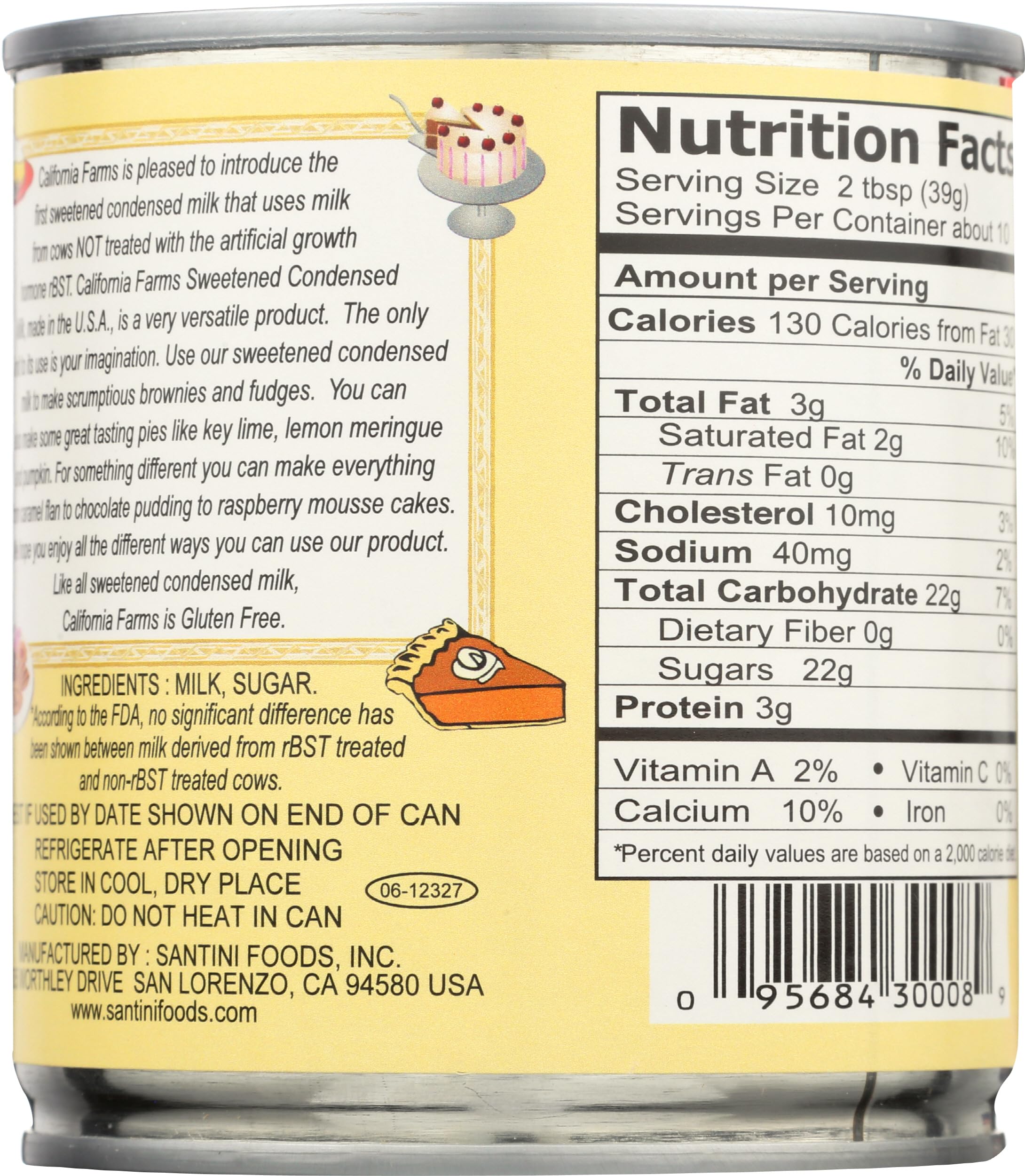 Pouring Califia Farms condensed milk for coffee or baking