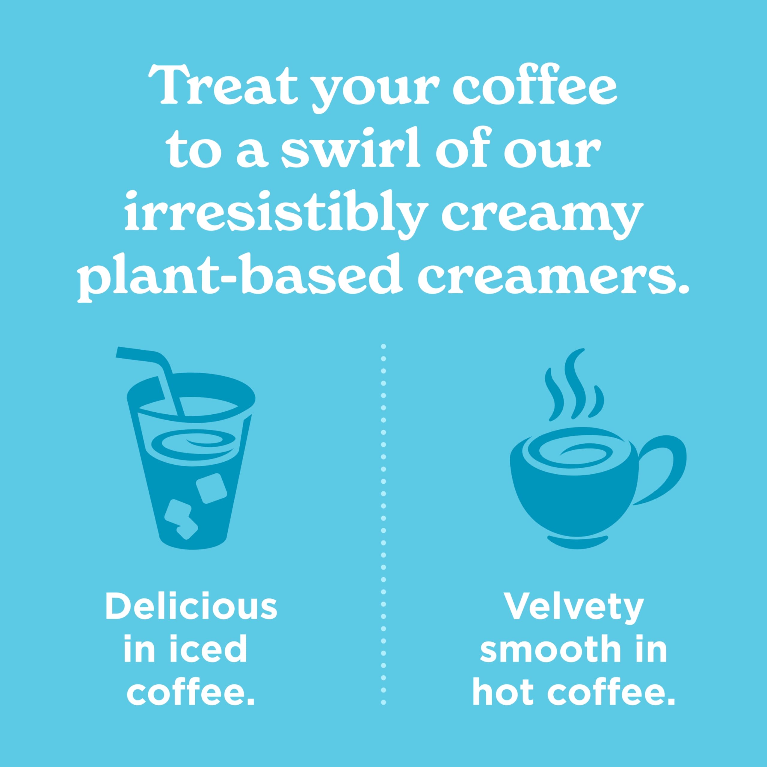 Califia Farms six-pack creamer bottles for easy pantry storage and daily use.