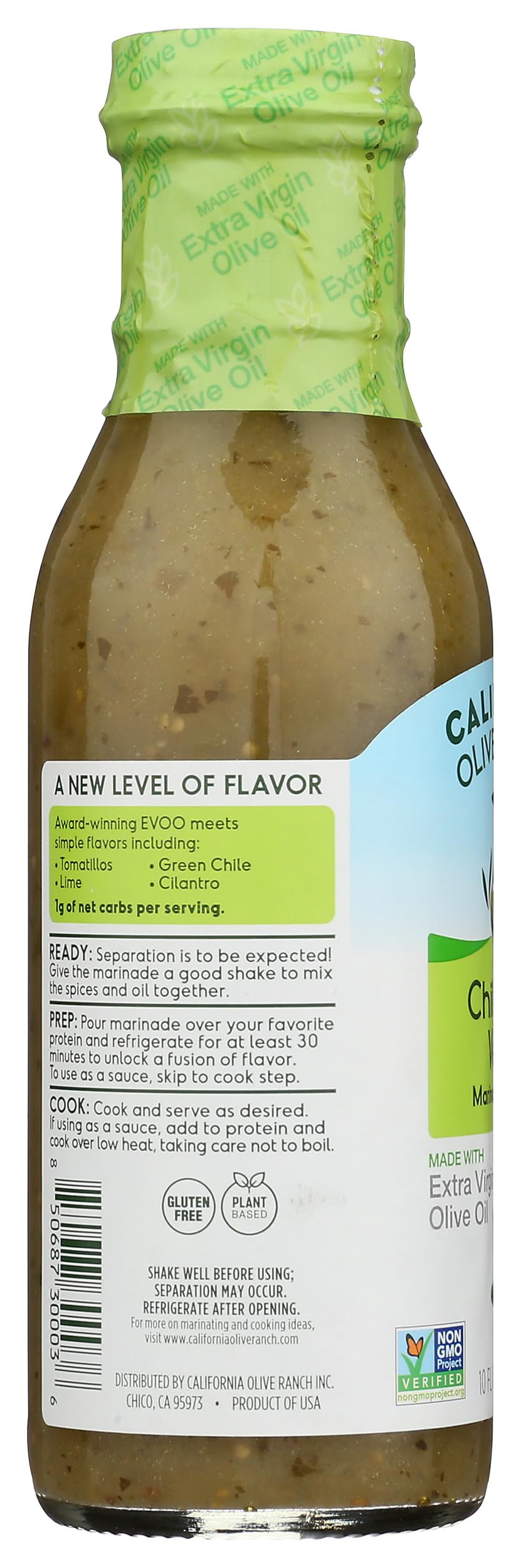 California Olive Ranch Chile Lime Verde Marinade drizzled on vegetables