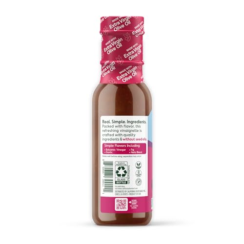 California Olive Ranch Vinaigrette Fig Balsamic drizzle on salad enhances flavor.