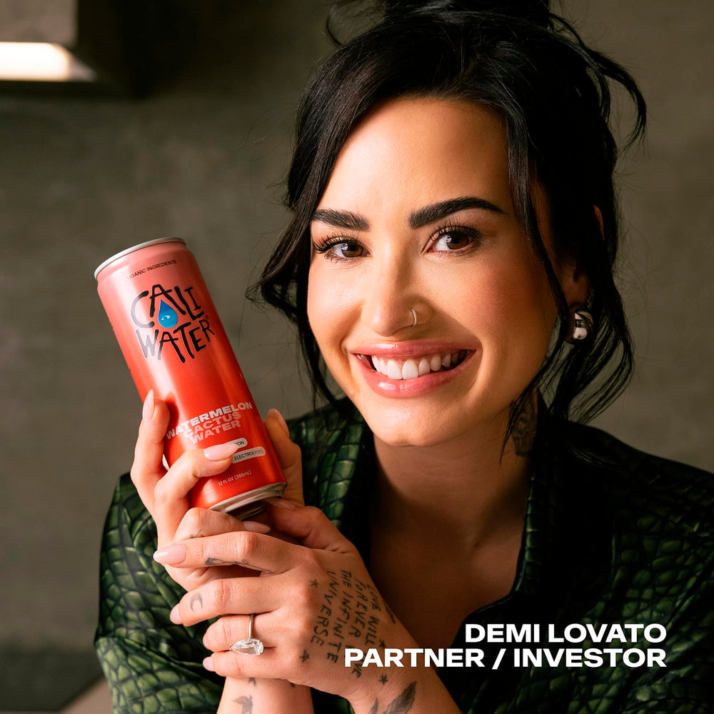 CALIWATER ingredients label emphasizing organic, plant-based hydration