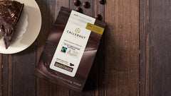 Callebaut packaging highlighting premium Belgian chocolate for professional use.