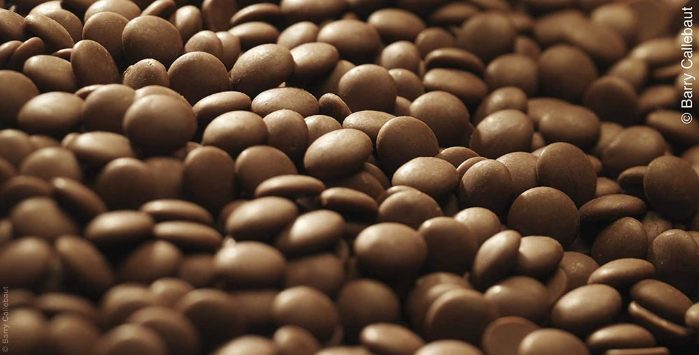Callebaut callets ready for ganache or fillings in high-quality desserts.