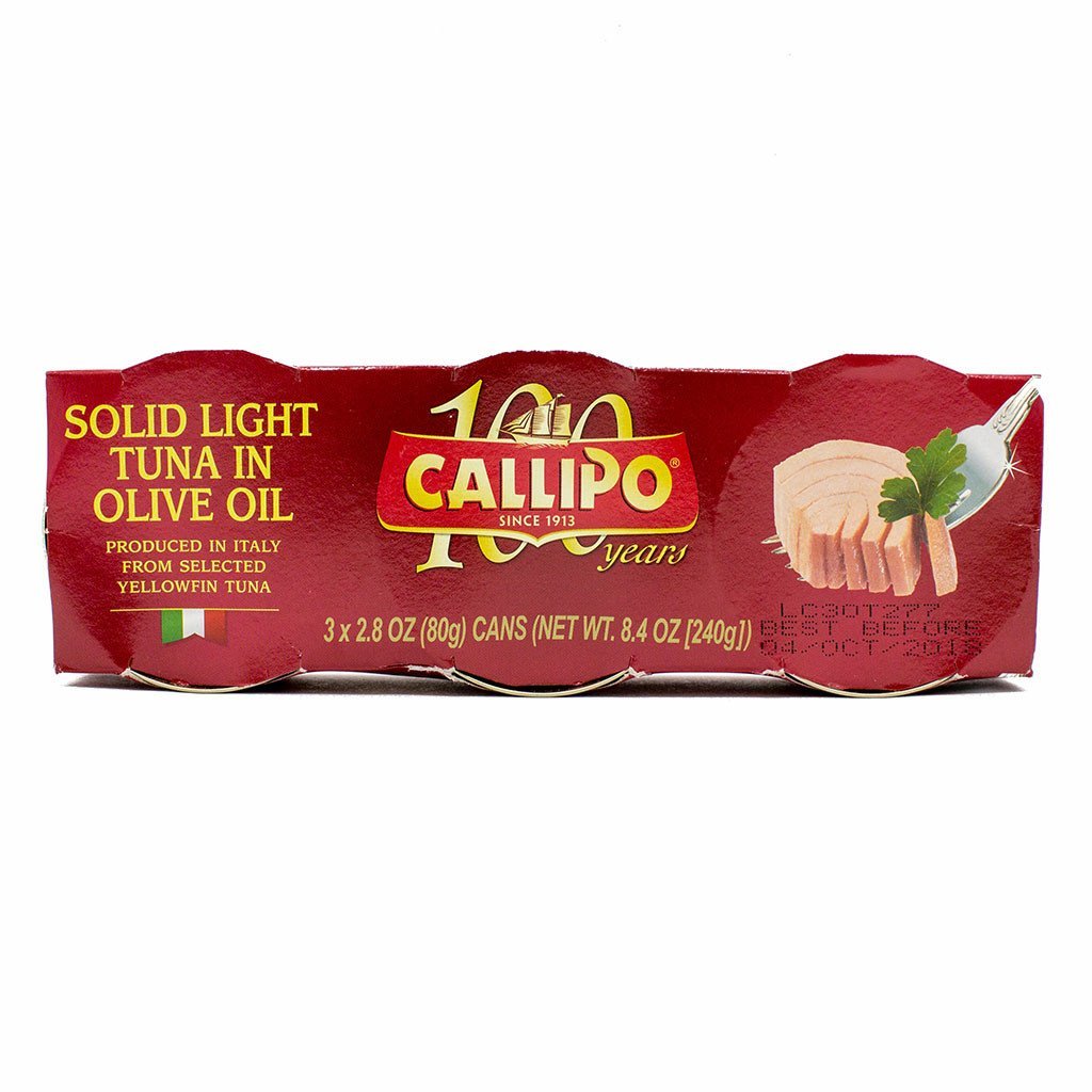 Callipo Tuna in Olive Oil filets, glossy and ready for quick, flavorful meals.