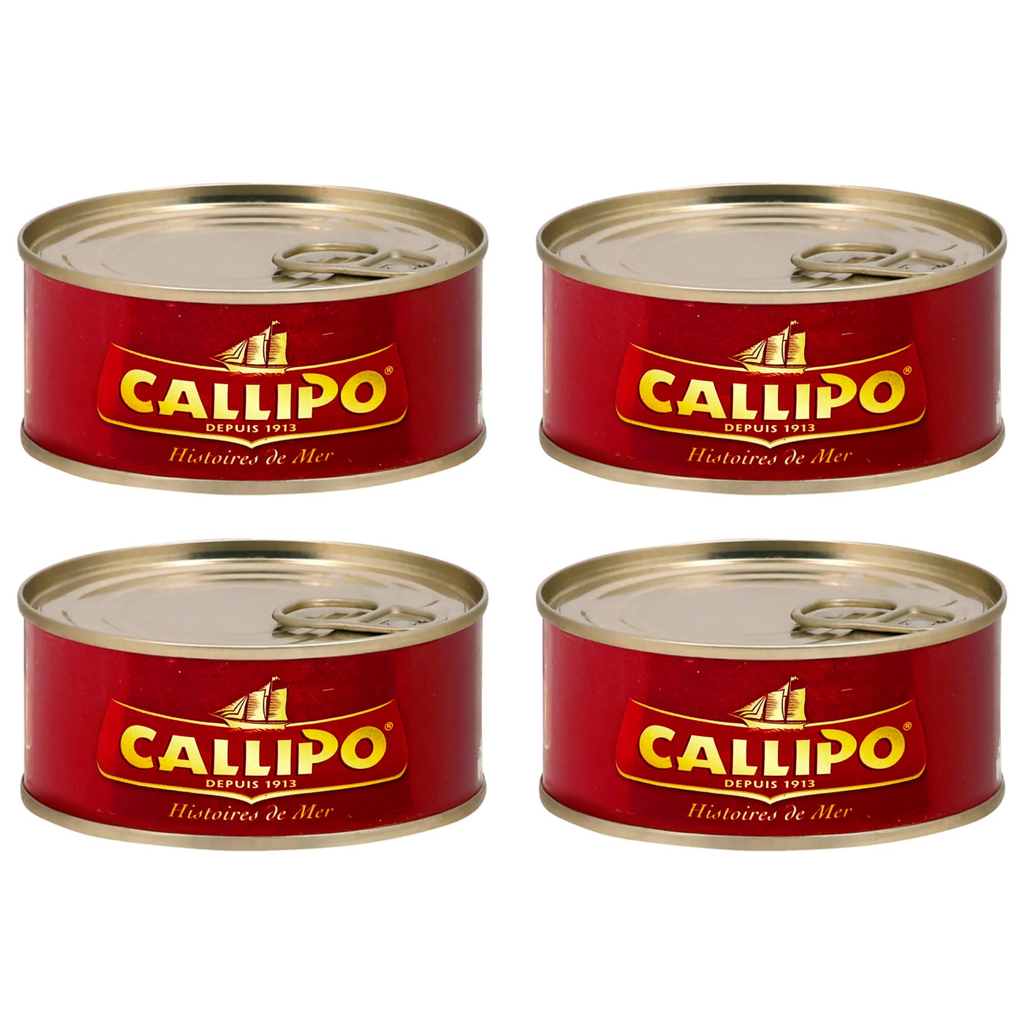 Callipo tuna open can with olive oil, ready to flake