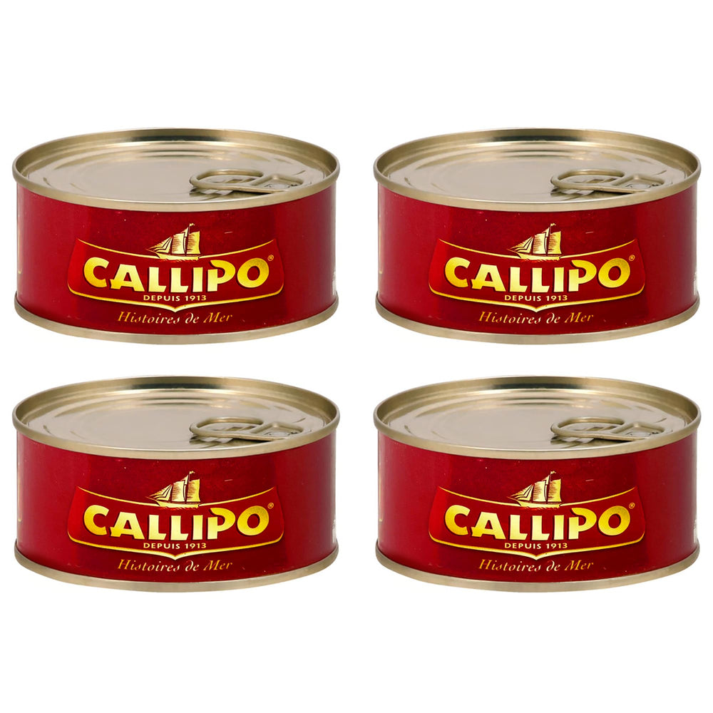Callipo tuna open can with olive oil, ready to flake