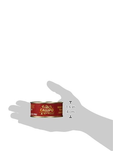 Callipo tuna packaging back label, showing product details