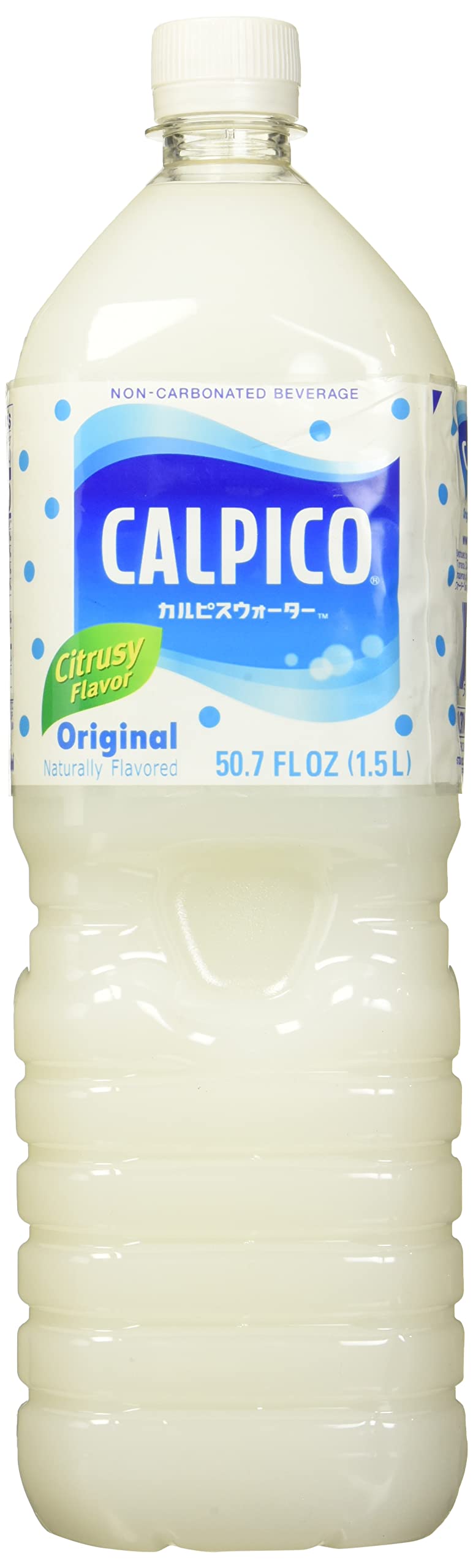 CALPICO Original bottle close-up showing smooth, non-carbonated refreshment.