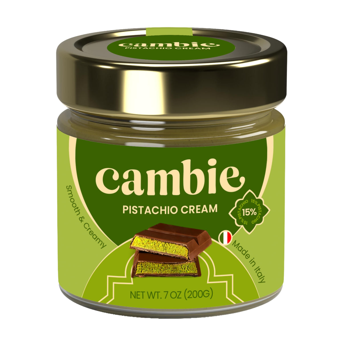 Cambie pistachio cream bar filling for premium Dubai chocolates
