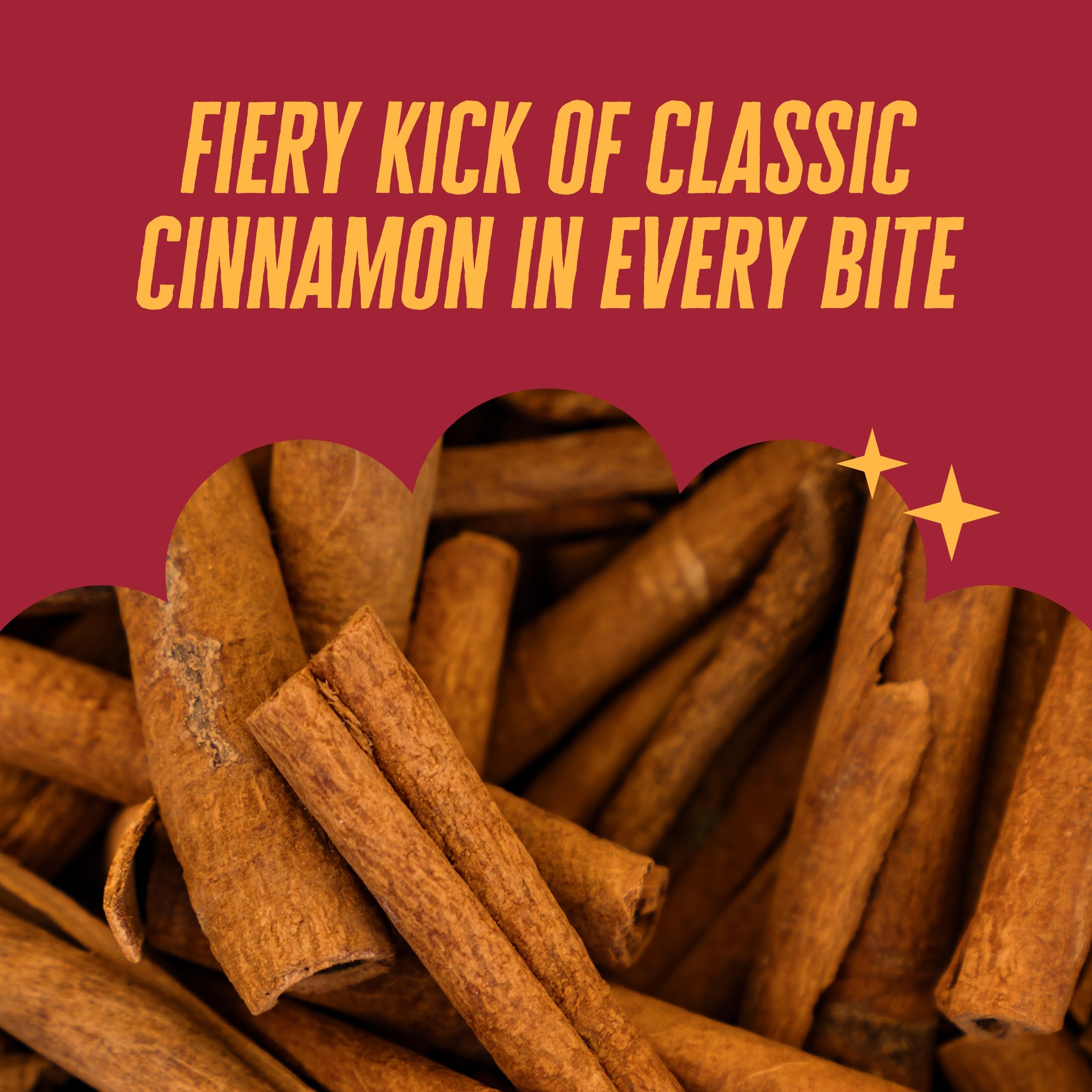 Cambie cinnamon candy 2lb pouch packaging emphasizes bulk convenience.