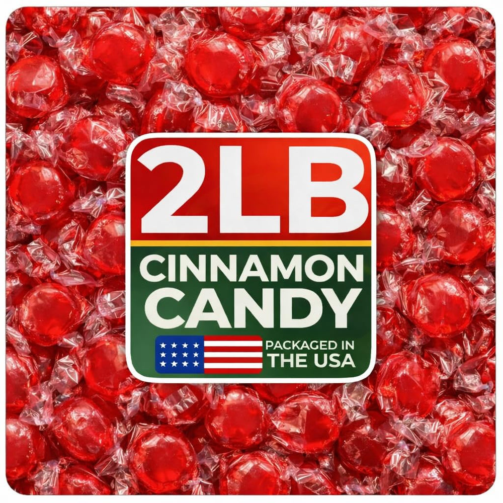 Cambie cinnamon candy bulk bag highlights savings for parties and events.