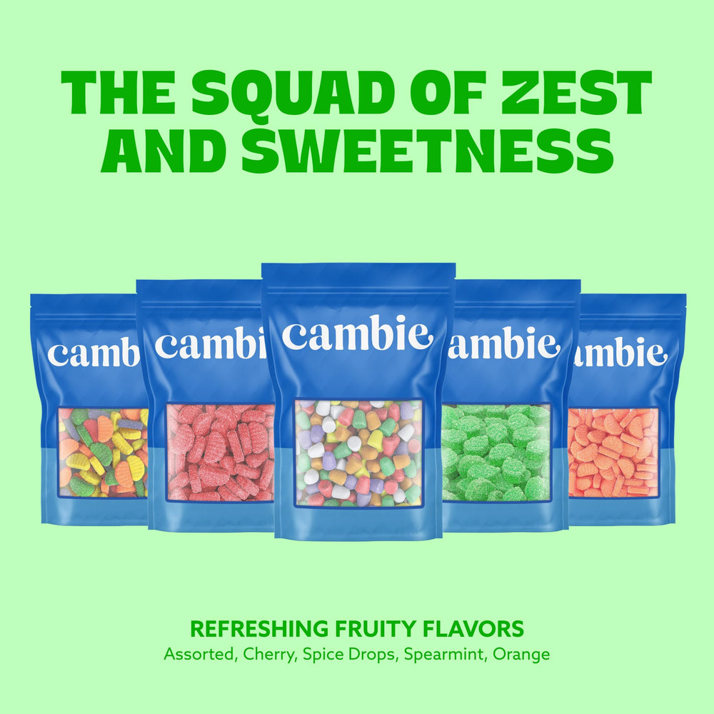 Dessert topping use with Cambie spearmint candy for added flair