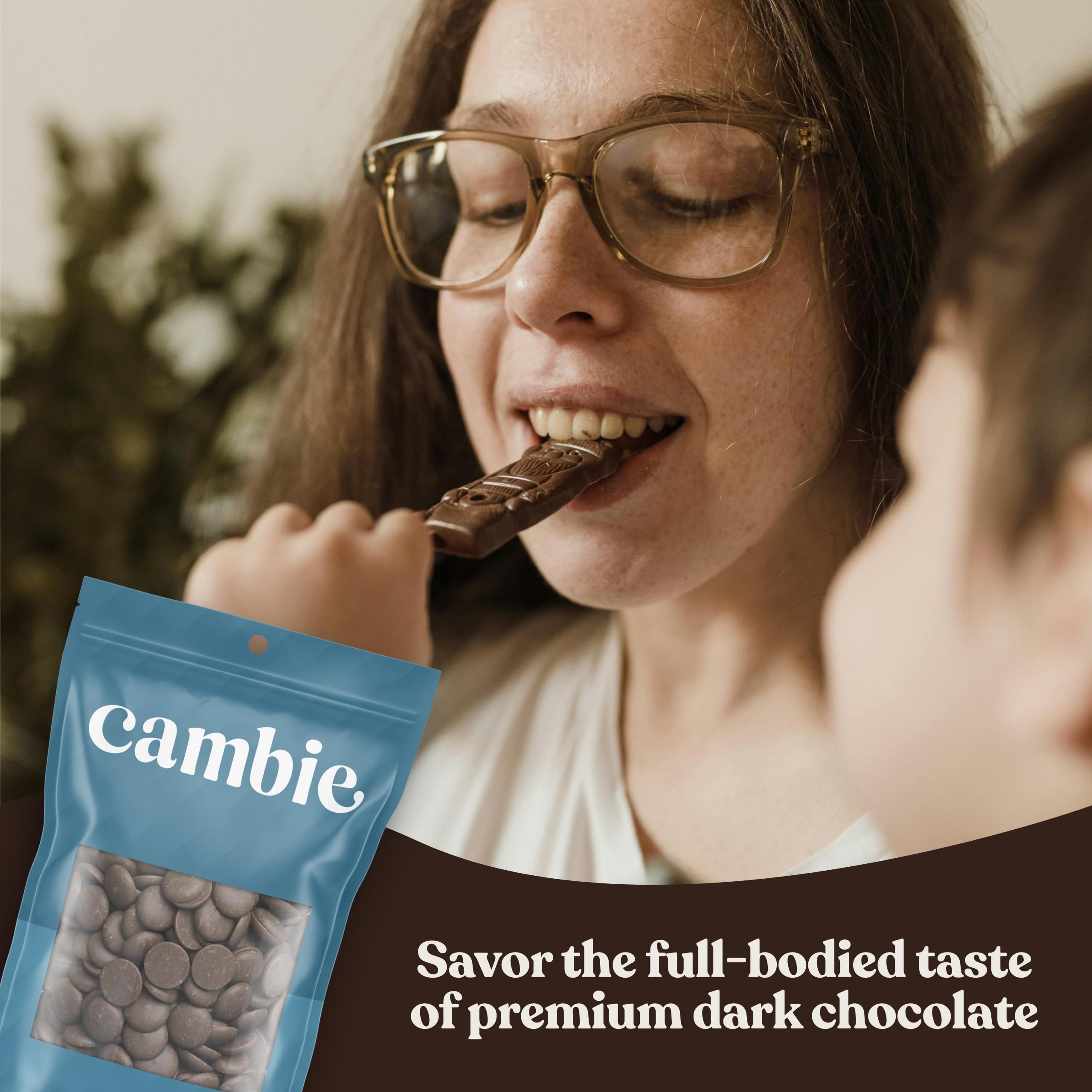 Cambie Dubai bar-inspired chocolate creations using dark melting wafers.