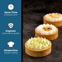 Cambie France patisserie-style tart shells evoke professional bakery presentation at home