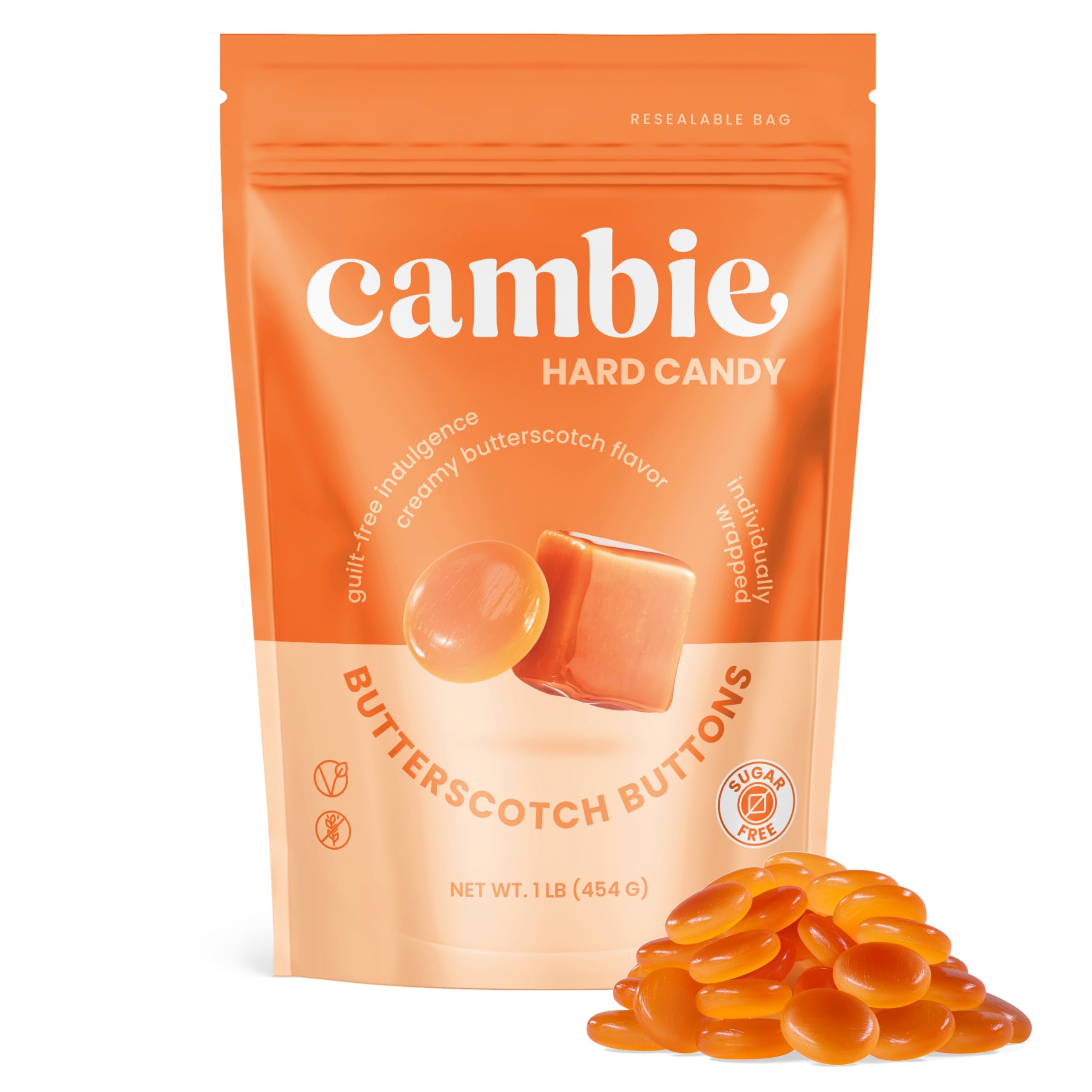 Cambie keto-friendly sugar-free butterscotch suitable for low-carb snacking