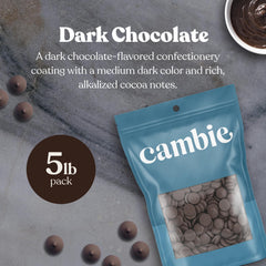 Cambie Merckens dark melts perfect for cake pops with clean setting.
