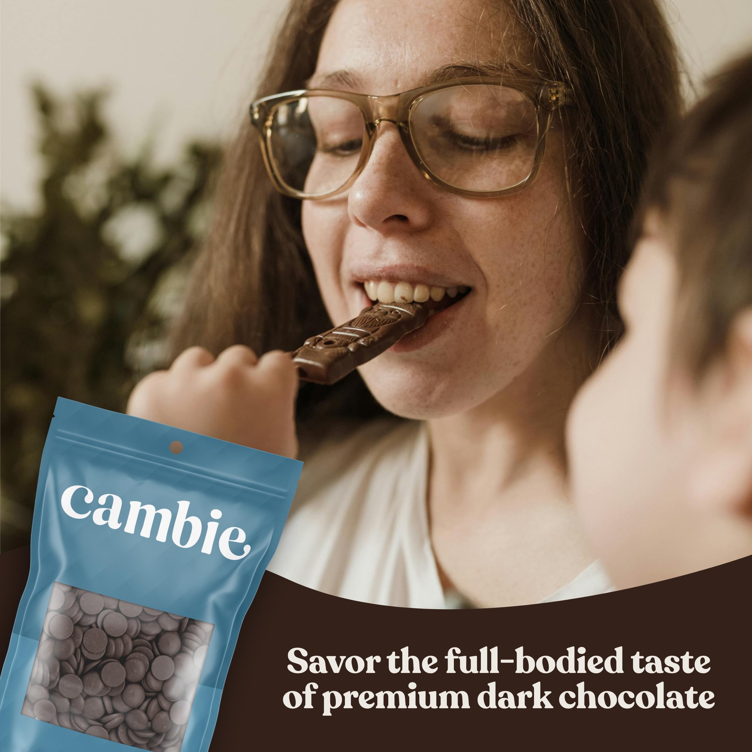 Cambie Merckens dark melts melt easily in microwave for quick baking.