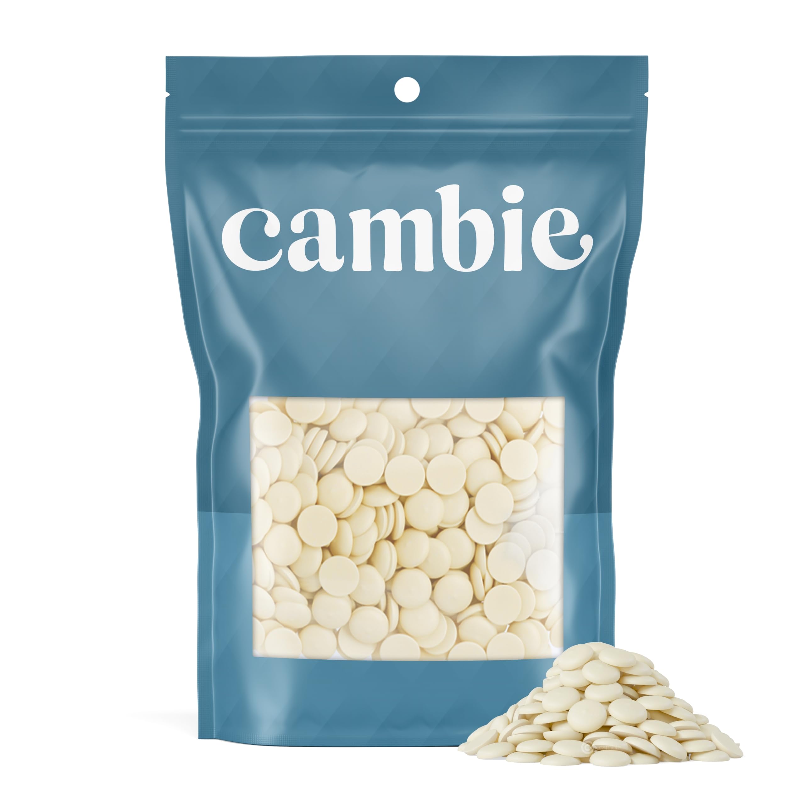 Cambie Merckens white melting chocolate 5 lb pack for versatile desserts