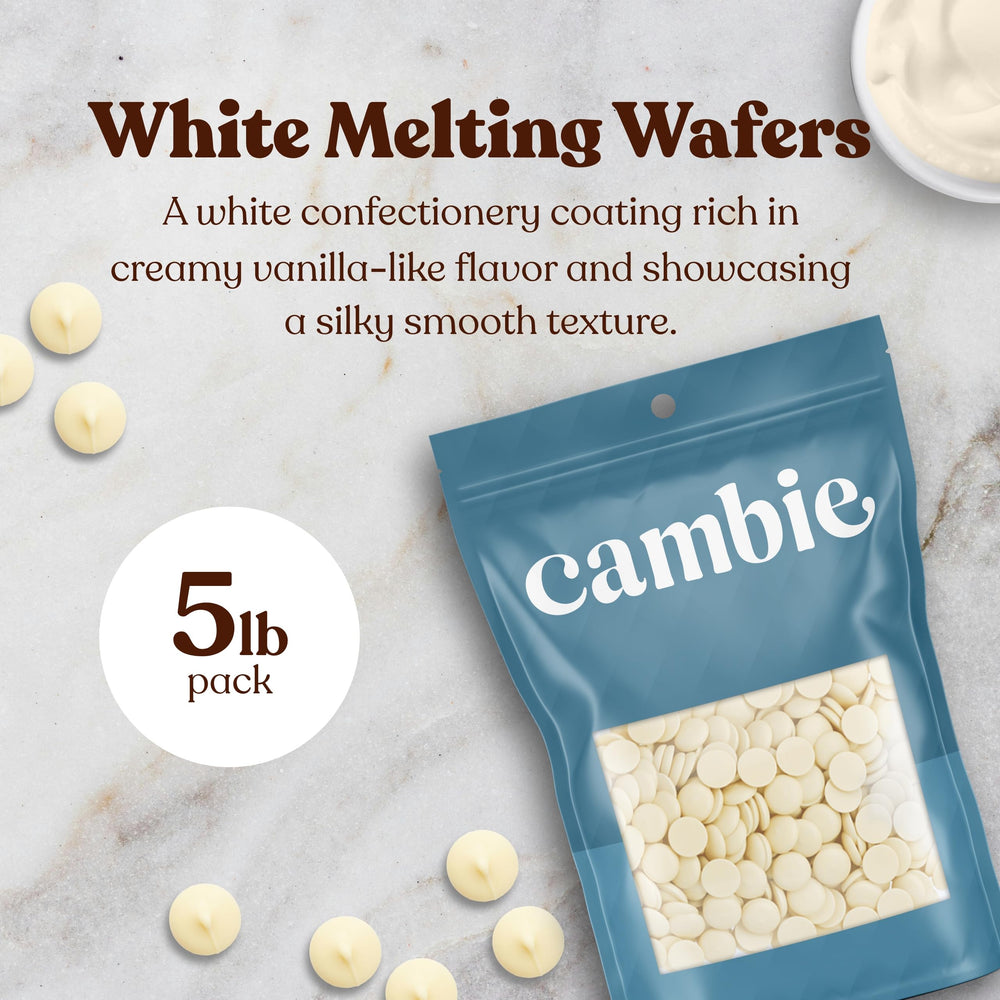 Cambie Merckens white melting chocolate melts smoothly in double boiler