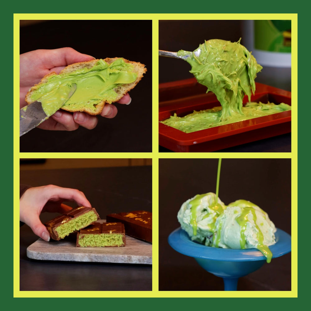 Bulk 6.6 lb Cambie pistachio cream for consistent restaurant production