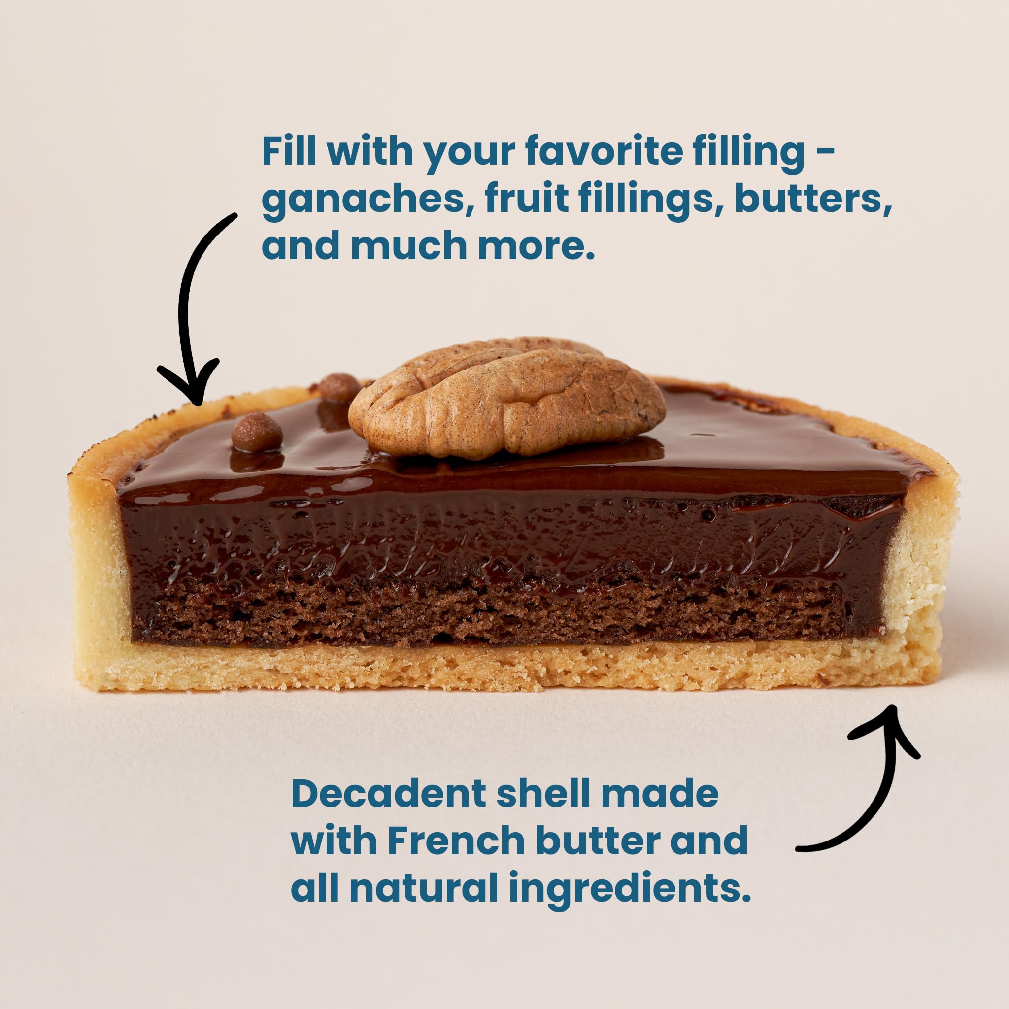 Cambie ready-to-fill tart shells save prep time for quick dessert service