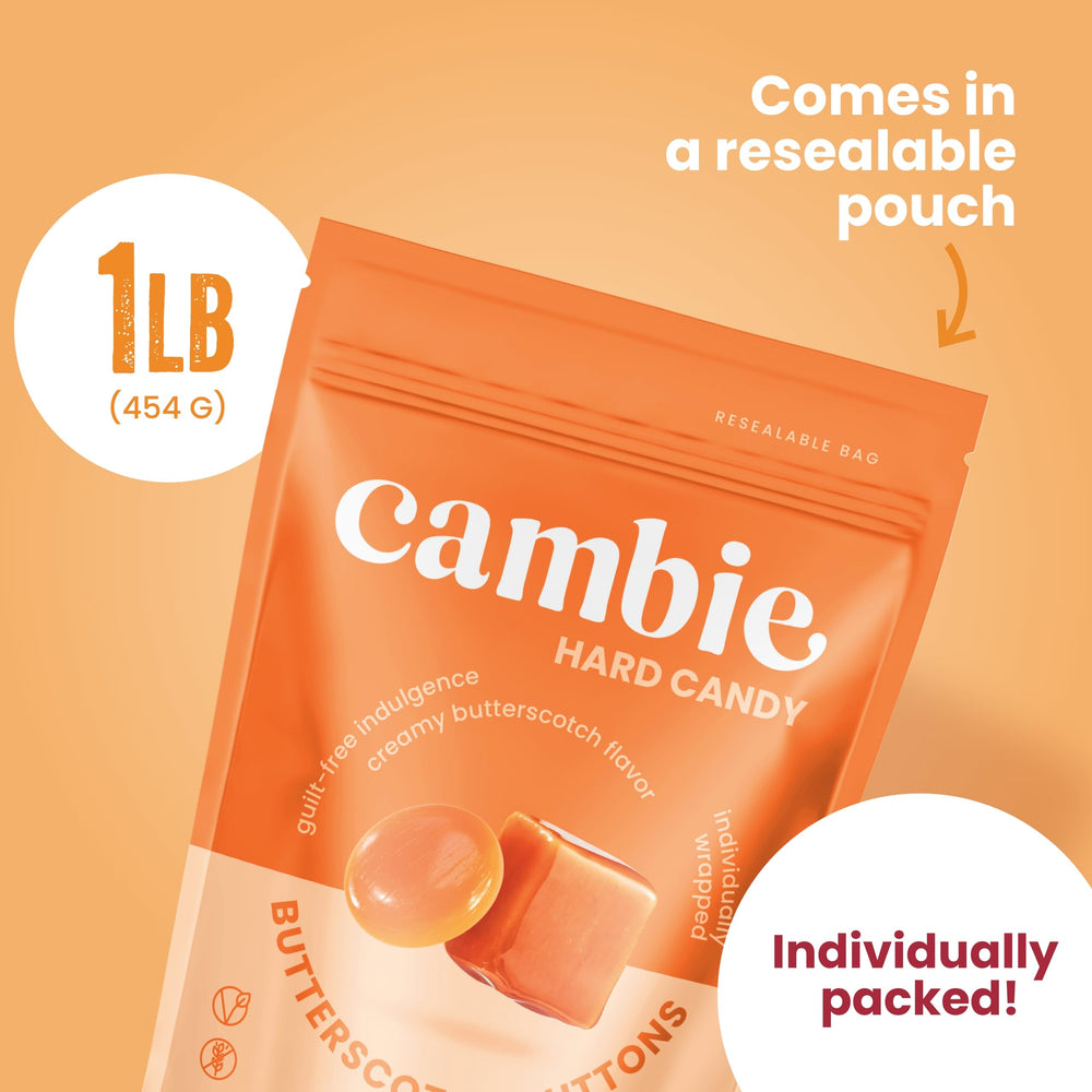 Cambie rich butterscotch flavor disc showcases classic taste in a bite