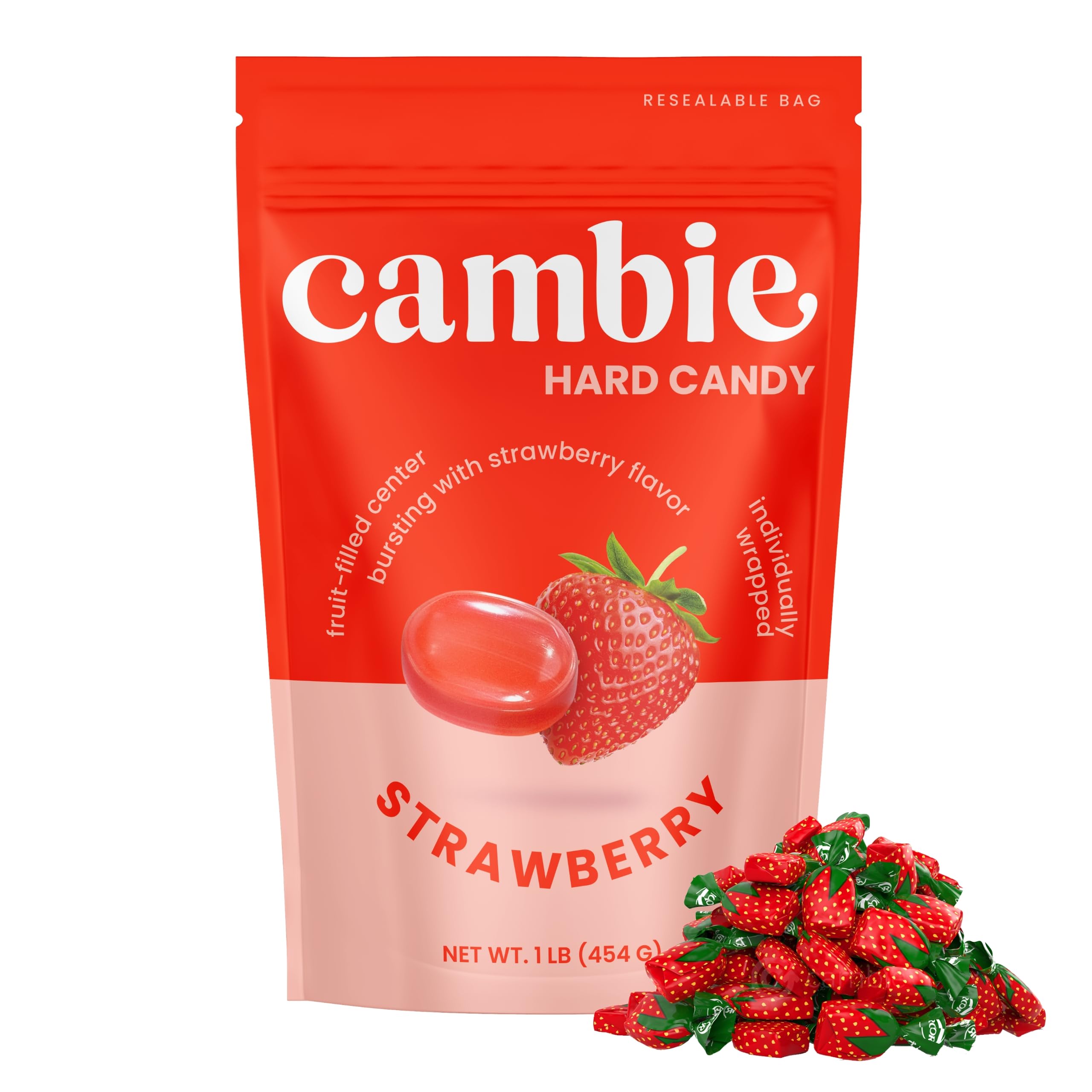 Cambie strawberry bon bons in a box evoke nostalgic treats for parties and offices