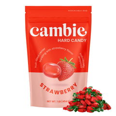 Cambie strawberry bon bons in a box evoke nostalgic treats for parties and offices