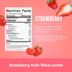Cambie strawberry hard candy bulk bag with resealable packaging for freshness