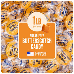 Cambie sugar-free hard candy butterscotch pack front showing branding and flavor