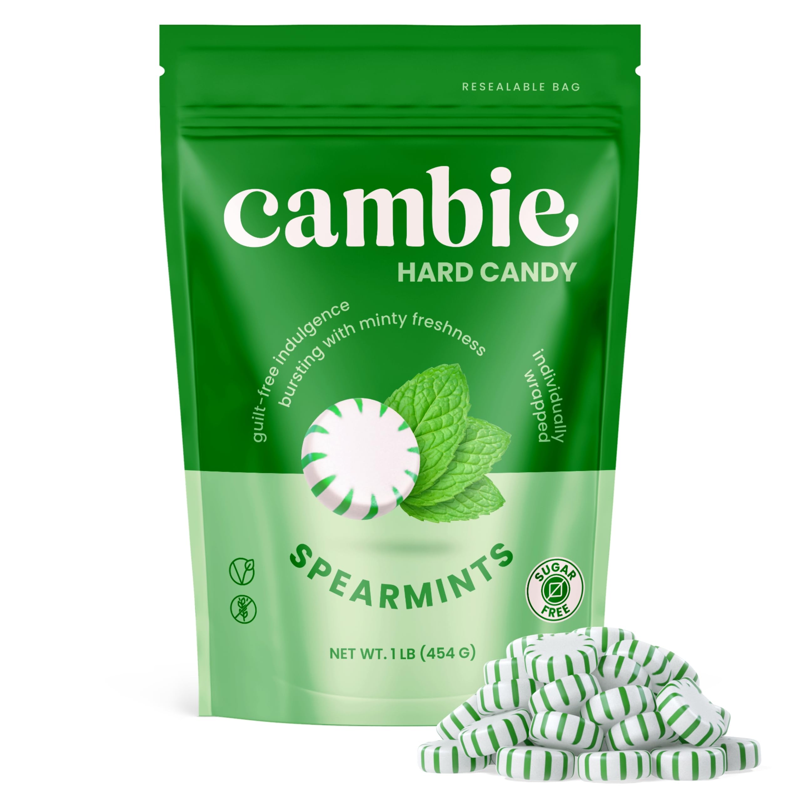 Cambie Sugar Free Hard Candy foil wrappers for easy storage