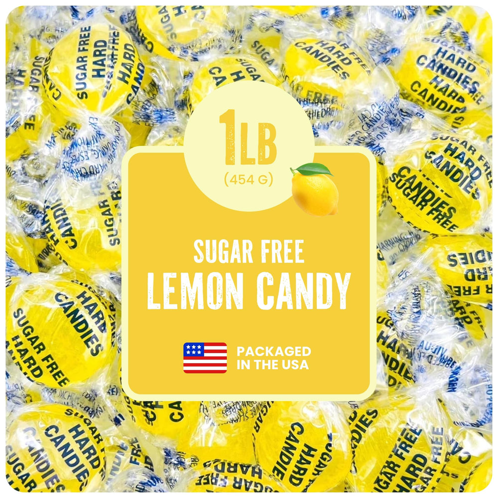 Cambie Sugar Free Lemon Drops bag on kitchen counter for keto-friendly snacking