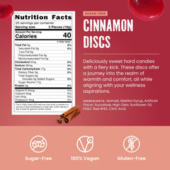 Cambie Sugar Free Cinnamon Hard Candy individually wrapped for fresh flavor on the go.