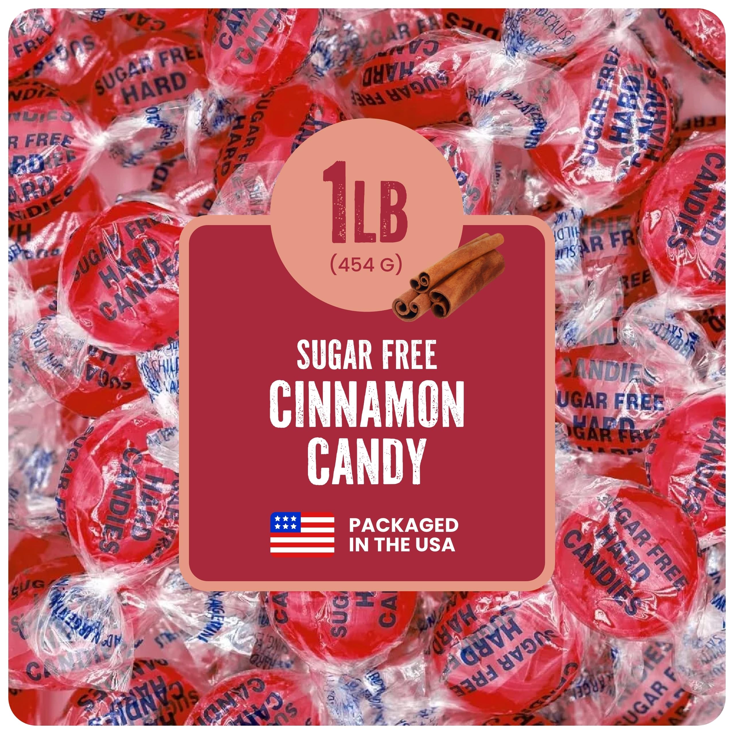 Cambie Sugar Free Cinnamon Hard Candy pack offers zero sugar indulgence for keto-friendly snacking.