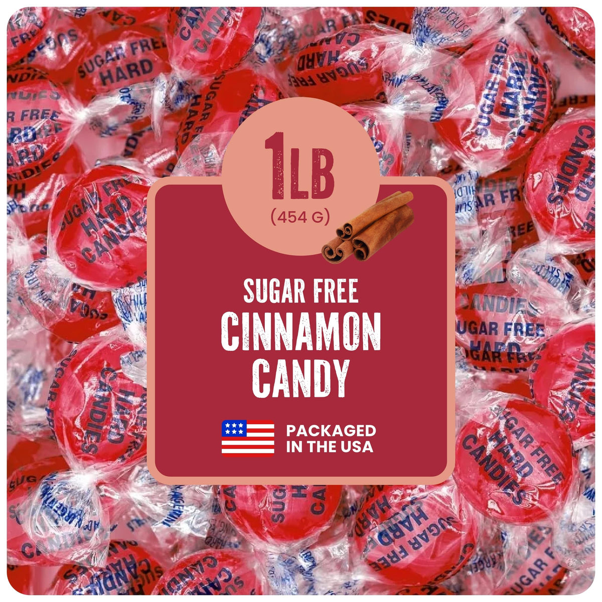 Cambie Sugar Free Cinnamon Hard Candy pack offers zero sugar indulgence for keto-friendly snacking.