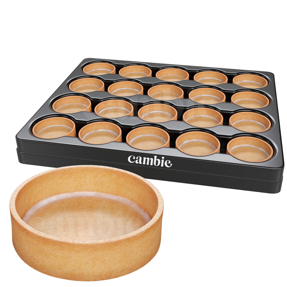 Cambie sweet round tart shells with 2.17-inch diameter for elegant patisserie at home
