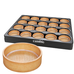 Cambie sweet round tart shells with 2.17-inch diameter for elegant patisserie at home
