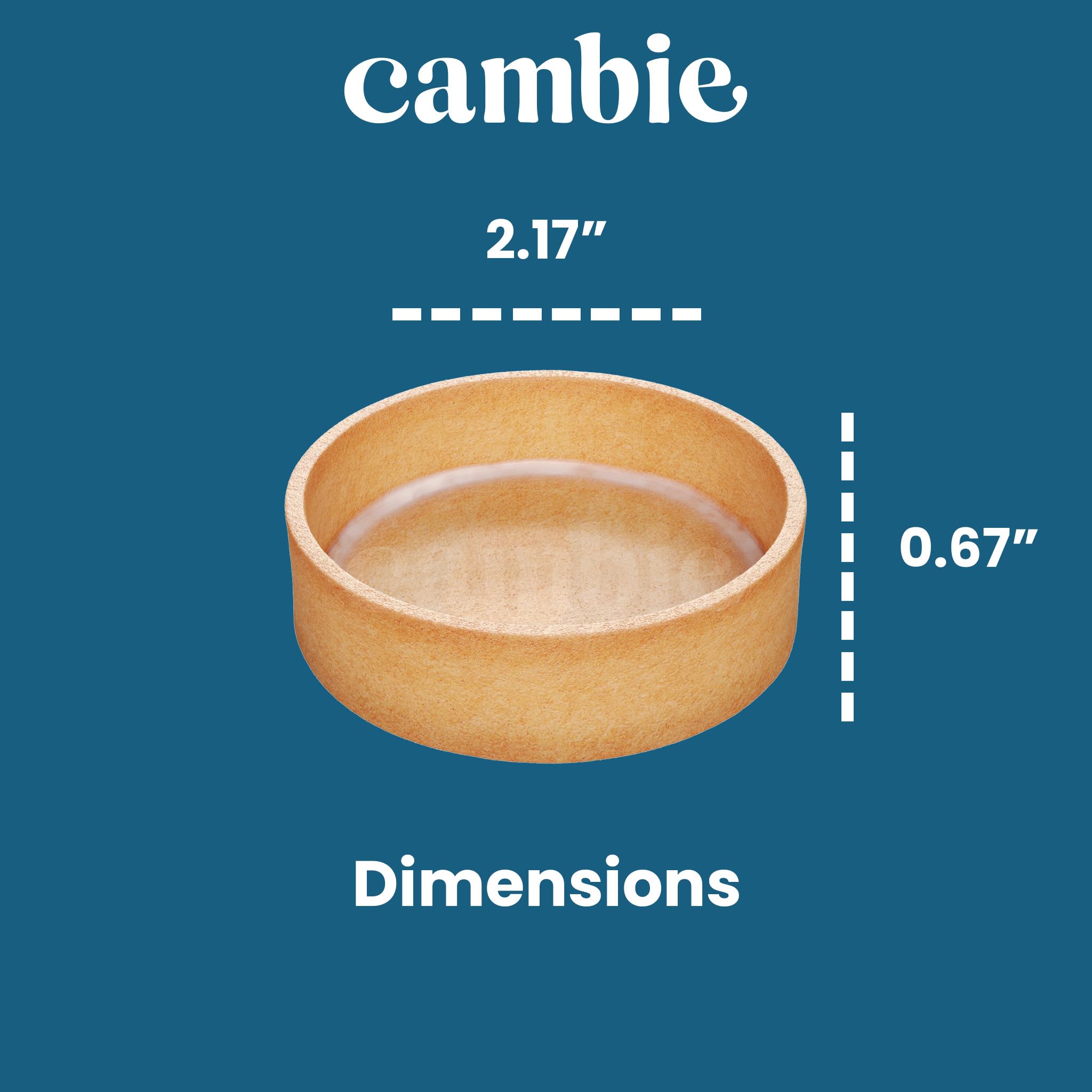 Cambie tart shells 40 per box support batch production and plating