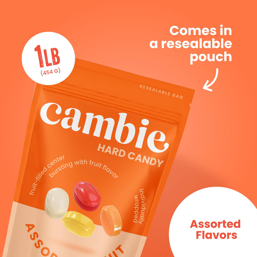 Cambie variety flavors including strawberry, cherry, pineapple, orange, lemon