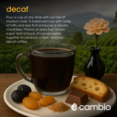 Cambio Roasters Keurig-compatible pods ready for a quick, clean brew.
