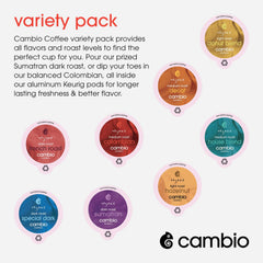 Cambio Roasters organic coffee pods decaf with full aroma in caffeine-free cup
