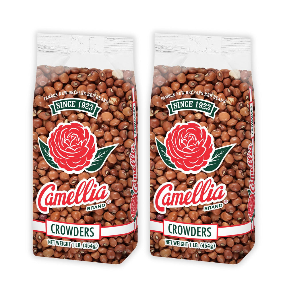 Camellia Brand dried crowder peas in packaging for pantry storage and versatile meals