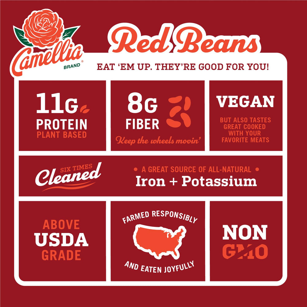 Camellia Brand star ingredient for hearty chili, with premium texture.
